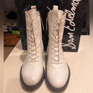 Sam Edelman Nellyn Leather Combat Boots